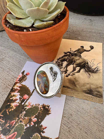 Cowboy Dinner Plate Ring (size 8)