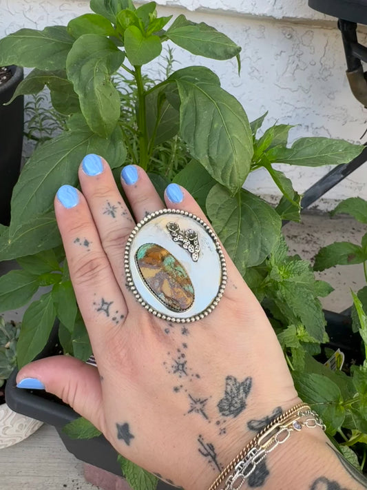 Cowboy Dinner Plate Ring (size 8)